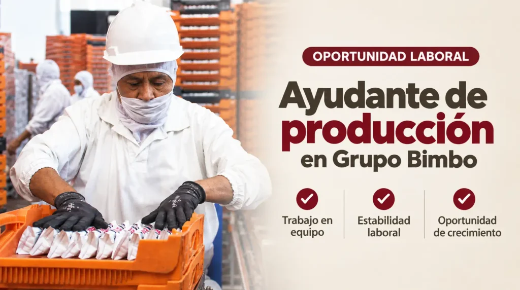 Ayudante de producción en Grupo Bimbo