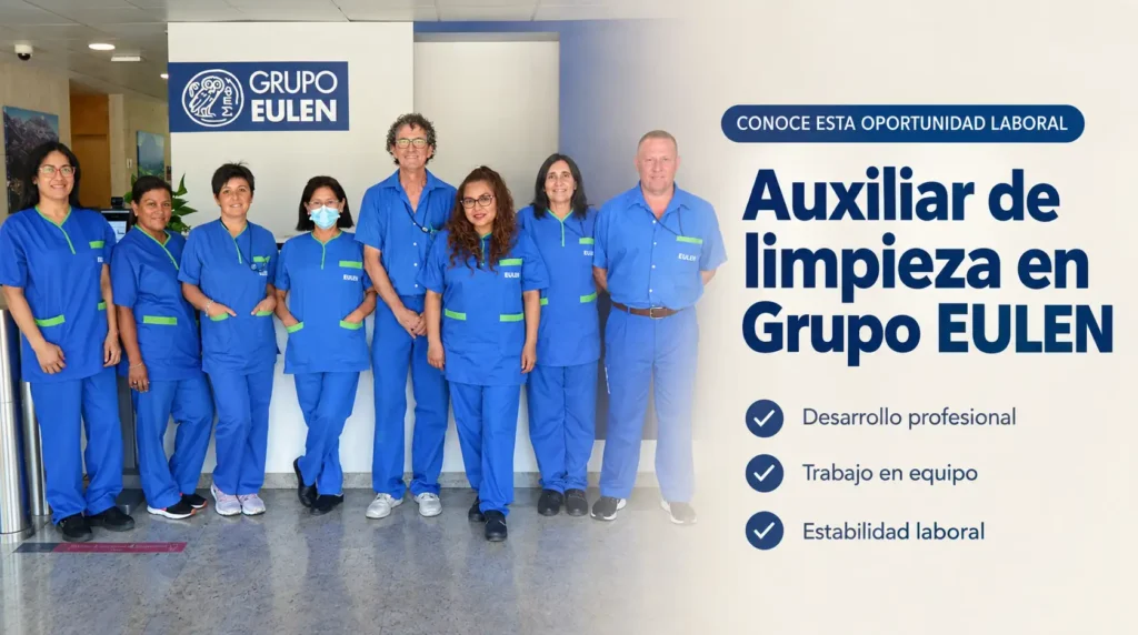 Auxiliar de limpieza en Grupo EULEN México